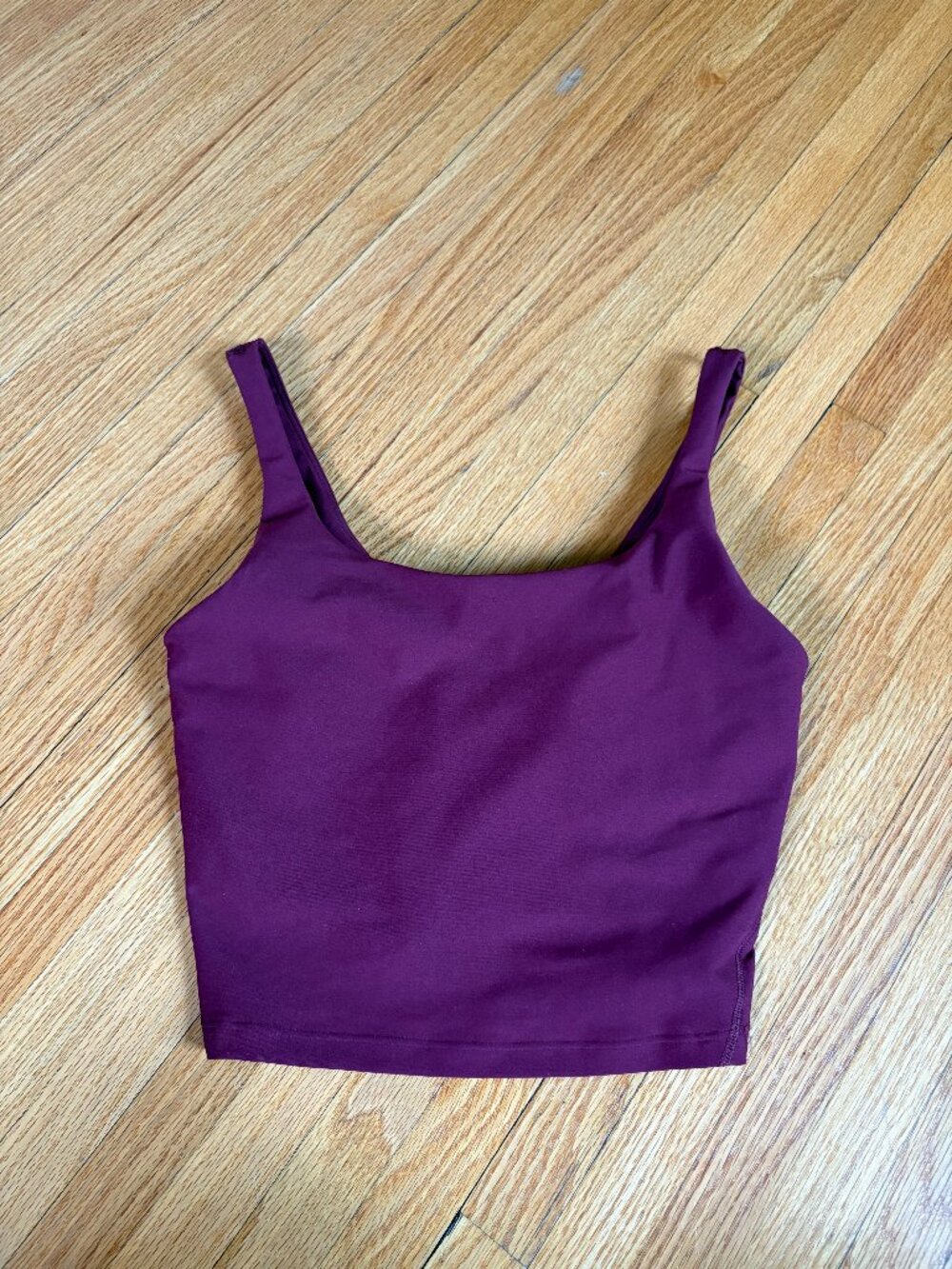 Light Support PowerSoft Longline Sports Bra - Medium, Maroon